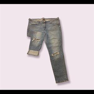 Womens Mid Rise Skinny jeans 18 Regular